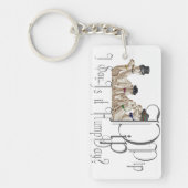 Funny Hump Day Camels in Monocles Sleutelhanger (Voorkant)