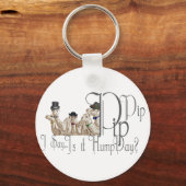 Funny Hump Day Camels in Monocles Sleutelhanger (Voorkant)