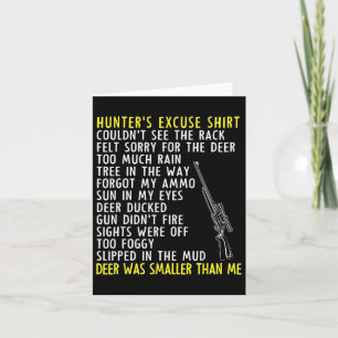 Funny Hunter Excuses - Seizoensjacht - Dad Buck D Kaart