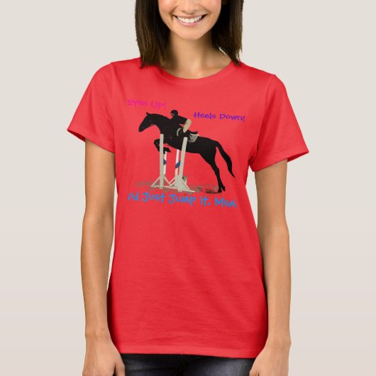 Funny Hunter/Jumper Equestrian Horse Kind Shirt (Voorkant)