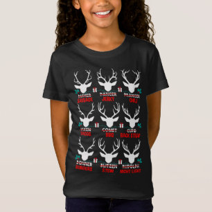 Funny Hunter van Alle Santa's rendieren Schattige T-shirt