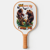 Funny Hunting Beren Strijd om geweer Pickleball Paddle (Voorkant)