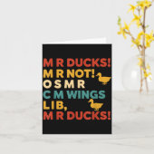 Funny Hunting Humor Tee For M R Ducks  Kaart (Gele Bloem)