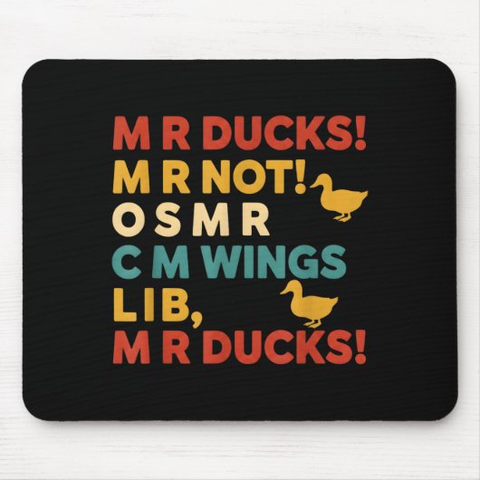 Funny Hunting Humor Tee For M R Ducks Muismat (Voorkant)
