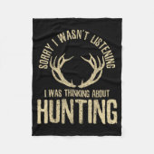 Funny Hunting Quote Saying Deer Venison Elk Hunter Fleece Deken (Voorkant)