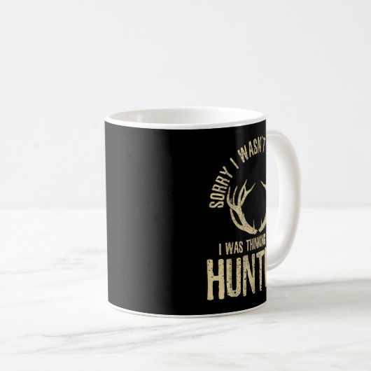 Funny Hunting Quote Saying Deer Venison Elk Hunter Koffiemok (Voorkant rechts)