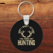 Funny Hunting Quote Saying Deer Venison Elk Hunter Sleutelhanger (Voorkant)