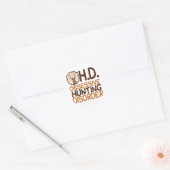 Funny Hunting Ronde Sticker (Envelop)