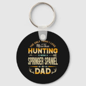 Funny Hunting Vaderdag - Springer Spaniel Papa Sleutelhanger (Voorkant)