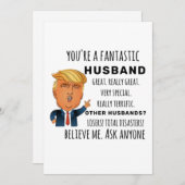 Funny Husband Birthday Best Gift Card (Voorkant / Achterkant)