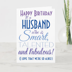 Funny Husband Happy Birthday Kaart