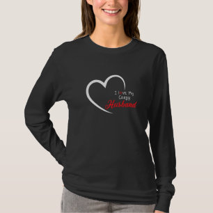 Funny Husband Quote, ik hou van mijn luie man, Coo T-shirt