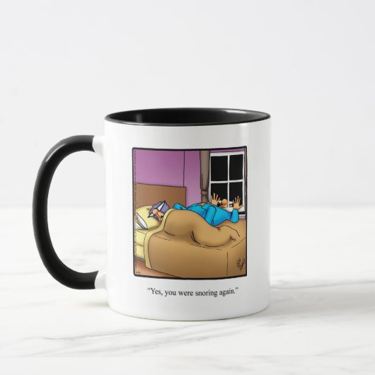 Funny "Husband Snoring" Humor Mok Gift (Links)