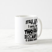 Funny Husband Two Faults Mok Fathers Day (Voorkant rechts)