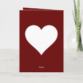 Funny Husband Valentijnsdag Heart Kaart (Achterkant)