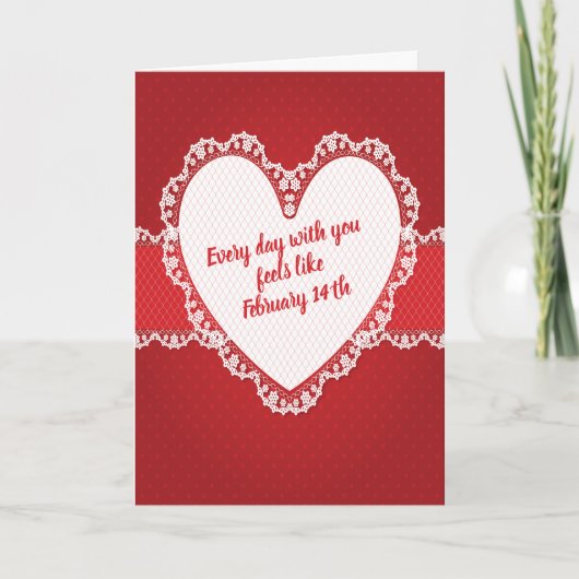 Funny Husband Valentine's Day Kaart (Voorkant)