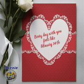 Funny Husband Valentine's Day Kaart