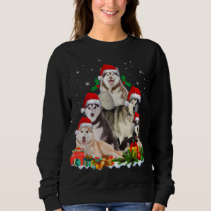 Funny Husky Dog-kerstboom Trui