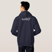 Funny Husky Hoodies Shirten Sled Hondenliefhebber  (Achterkant volledig)