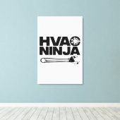 Funny HVAC Gift for Men Cool Technicia Air Condit Canvas Afdruk (Insitu (Houten vloer))