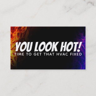 Funny HVAC slogans visitekaartjes