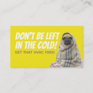Funny HVAC slogans visitekaartjes