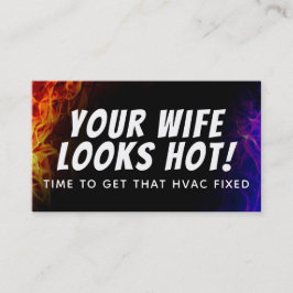 Funny HVAC slogans visitekaartjes