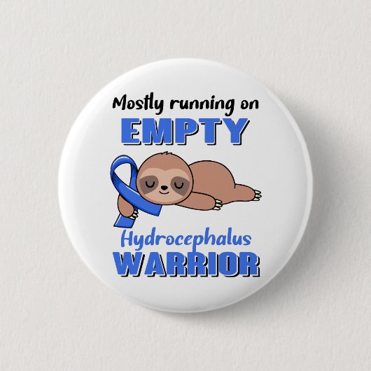 Funny Hydrocephalus Awareness Gifts Ronde Button 5,7 Cm (Voorkant)