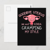 Funny Hysterectomy Uterus Removal Briefkaart (Voorkant / Achterkant)