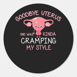 Funny Hysterectomy Uterus Removal Ronde Sticker