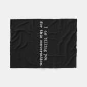 Funny I Am Billing You For This Conversation Sarca Fleece Deken (Voorkant (Horizontaal))