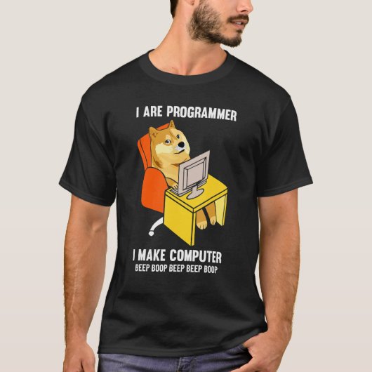 Funny I are Programmer Programmer Coding Nerd Shi T-shirt (Voorkant)