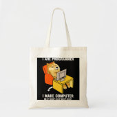 Funny I are Programmer Programmer Coding Nerd Shi Tote Bag (Voorkant)