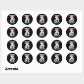 Funny I Axolotl 67 Questions Six Seven Axolotl Boy Ronde Sticker (Vel)