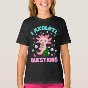 Funny I Axolotl Vragen Cute Axolotls Kawaii Kind T-shirt