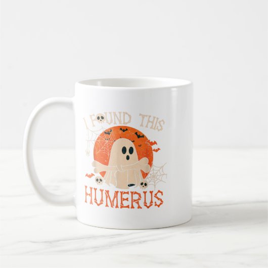 Funny I Found This Humerus Boo Ghost Halloween  Koffiemok (Links)