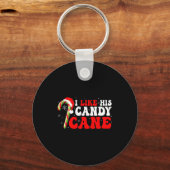 Funny I Like His Candy Cane Couples Matching Chris Sleutelhanger (Voorkant)