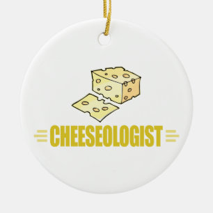 Funny I Love Cheese Keramisch Ornament