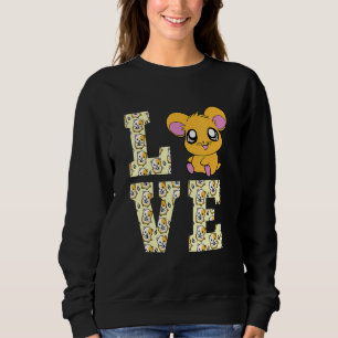 Funny I Love Hamsters Cadeau Cute Hamster Pet H Trui