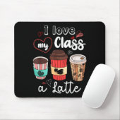 Funny I Love My Cl A Latte Coffee Valentines Day T Muismat (Met muis)