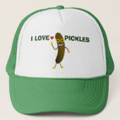 Funny I Love Pickles Casquette de dessin (Devant)
