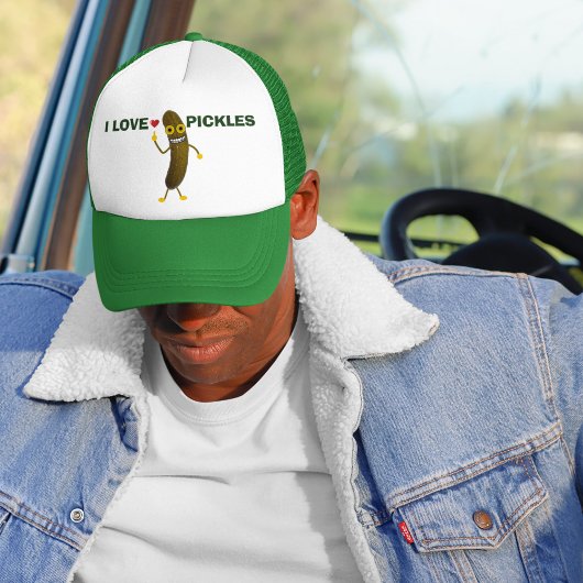 Funny I Love Pickles Casquette de dessin