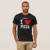 Funny I Love Pizza T-shirt with Custom Name (Voorkant volledig)