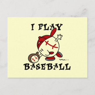 Funny I Play Baseball Tshirts and Gifts Briefkaart