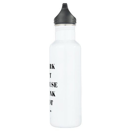 Funny I work out Gym Exercise Quote Personated Waterfles (Rechts)