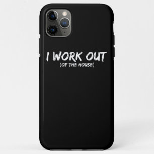 Funny I Workout Shirt for Gym Rats - Quarantine iPhone 11 Pro Max Hoesje