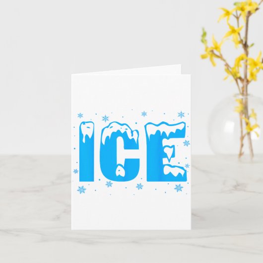 Funny Ice Costume Halloween 2024 Family Matching  Kaart (Gele Bloem)