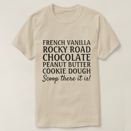 Funny Ice Cream Chanson Scoop là c'est T-shirt (Design devant)