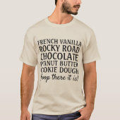 Funny Ice Cream Chanson Scoop là c'est T-shirt (Devant)