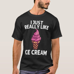 Funny Ice Cream Design Mannen Vrouwen drukken Ice T-shirt